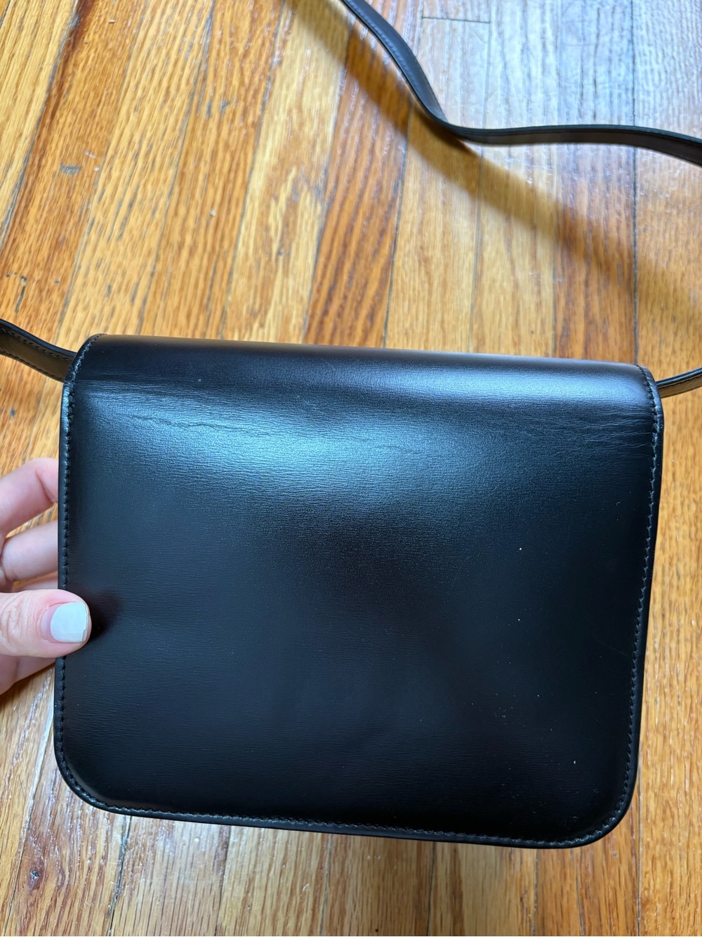 Celine classic box black golld teen leather bag - Picture 2 of 8